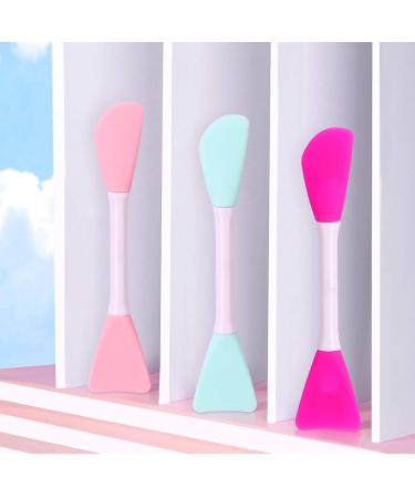 Silicone Face Mask Brush | Mud Mask Applicator | Flexible | Facial & Clay Mask Tool | Blue & Pink - Buy Online on GoSupps.com