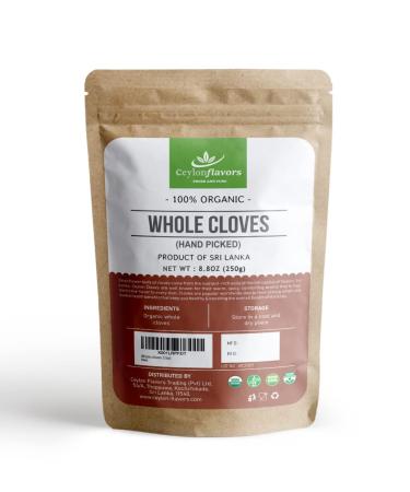Organic premium hand picked whole cloves (8.8 oz)