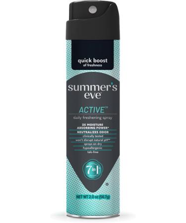 Summer's Eve Active Freshening Spray, Absorbs Moisture, 2 oz - Buy Online on GoSupps.com