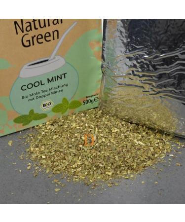  Delicatino DELICATINO Cool Mint Mate Tea - Natural Green - Powder Free - 500g Matte Tea with Peppermint and Natural Mint Flavour - Buy Online on GoSupps.com