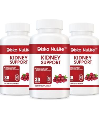 Diska Nulife Kidney Support Urinary Tract and Bladder Health Kidney Health Supplement to Support Normal Kidney Function Vitamins for Kidney Health 90 caps