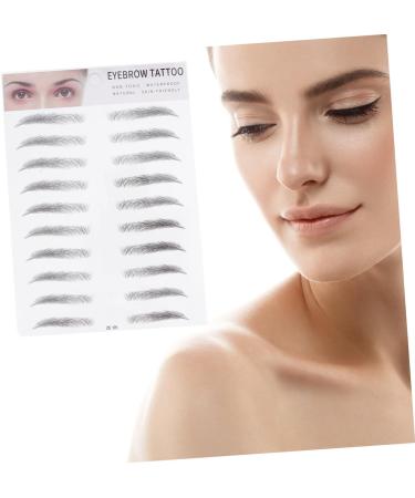 Beavorty Thickitstickitbrow 4 Pcs 3d Eyebrow Stickers Cosmetology Kit Hair Kit Makeup Kit Eyebrow Shaping Bionic Woman The Lazy 1 count (Pack of 1) Blackx2pcs - Buy Online on GoSupps.com