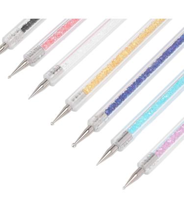 Nail Pen Set - 7pcs Dual-ended Nail Art Liner Brushes & Dotting Tools for DIY Manicure - Buy Online on GoSupps.com