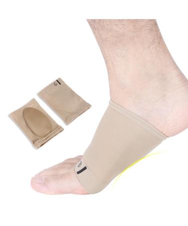 Tmishion arch Support inshole 1 pair/set orthopedic silicone feet arch support in booth pieces shoe inserts for flat foot plantar fascitic