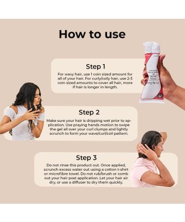 Defining Hair Gel for Curly & Wavy Hair - 3.52 Oz | International Shipping Available - Buy Online on GoSupps.com