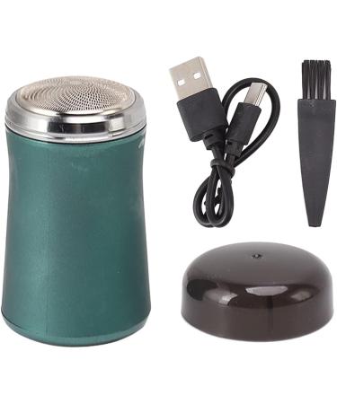 Mini Electric Beard Trimmer with 3 Rotating Heads - Portable Bathroom Tool (Green) - International Shipping Available - Buy Online on GoSupps.com