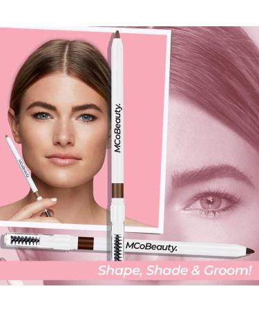 MCoBeauty Instant Brows Pencil - Pigmented Shaping Brow Tool for Sparse Brows - Long-Lasting Wax Formula - Light-Medium - 0.05 oz Medium to Dark - Buy Online on GoSupps.com