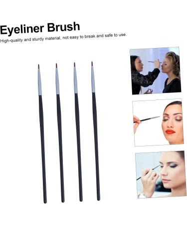 OHPHCALL 4pcs Fine Eyeliner Brush Eye Shadow Makeup Brush Makeup Brush Kit Eye Makeup Brush Black Fiber - Buy Online on GoSupps.com