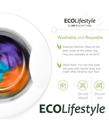 Reusable Makeup Remover Pads | Eco-Friendly Bamboo Cotton Rounds for Face | Sustainable Organic Eye Cleaner | Zero Waste Beauty - Buy Online on GoSupps.com