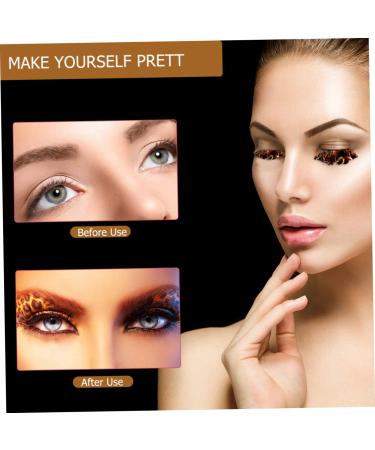 FRCOLOR 3 Pairs Yellow Fake Eyelashes with Adhesives - Premium Quality Eyelashes for International Shipping - Buy Online on GoSupps.com