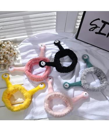 TikTok Snail Headband | Coral Fleece Elastic Hair Wrap for Girls & Women - Gray - Buy Online on GoSupps.com