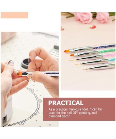 FRCOLOR 3d Nail Gel Sets Nail Pen polly gel nail gel 3d gel Wear- resistant nail painting kits Portable Nail Household Nail Household Dotting abs suite 2- Way Dotting Pens - Buy Online on GoSupps.com