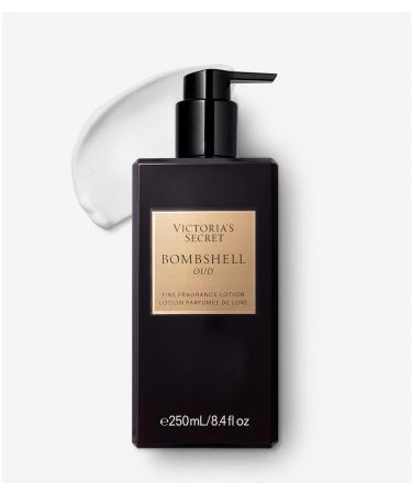 Victoria's Secret Bombshell Oud Fragrance Body Lotion Notes of Spice Pink Saffron & Peony (8.4 oz)