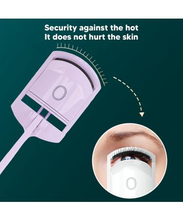 Zetiling USB Electric Heated Eyelash Curler - Long Lasting & Safe Design for Women | Efficient Easy to Use USB Charging Perfect for Thick Lashes (Purple - Buy Online on GoSupps.com