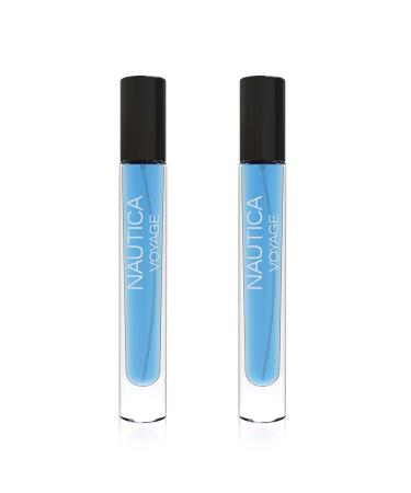 Nautica VOYAGE Travel Size - Apple Water Lotus Musk Eau de Toilette Perfume 100% Original (Pack 2 bottles 10 ml) Large Bottle NOT INCLUDED 0.3 Fl Oz (Pack of 2) - Buy Online on GoSupps.com
