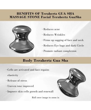 Terahertz Mushroom Gua Sha Facial Tool Set for Spa Relaxation and Meditation - Buy Online on GoSupps.com