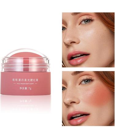  TianWlio blush natural blush silky texture soft powder young girls monochrome powder peach orange blush nude makeup makeup satin blush compact blush - Buy Online on GoSupps.com