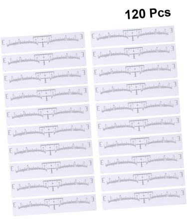 Housoutil 120pcs Disposable Eyebrow Ruler Makeup Stickers Tear-off Design Disposable Gauge Tool Mini Calipers - Buy Online on GoSupps.com