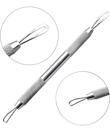 The Body Tools Professional Blackheads Whiteheads Remover Extractor Facial Tool -Flat and Round Stainless Steel Wired Ends - Polished Round Edges Reduce Pain Easy to Use - Buy Online on GoSupps.com