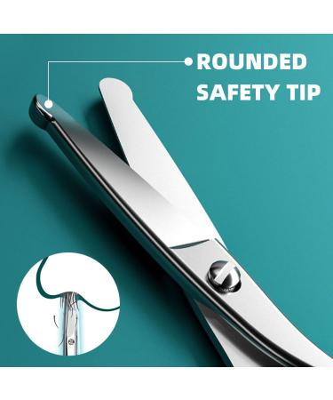 Nose Hair Scissors - Precision Grooming Scissors for Men & Women | Mustache & Eyebrow Trimming | Mini Beauty Scissors for All Purposes - Buy Online on GoSupps.com