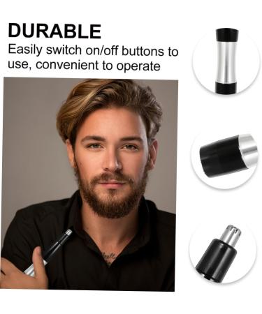3 Pcs Electric Nose Hair Trimmer & Facial Hair Razor - Battery-Powered Nose Hair Remover & Epilator | Efficient Grooming Solutions - Buy Online on GoSupps.com