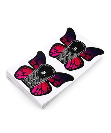 KADS 100pcs Big Butterfly Gel Nail Extension Forms - Self Adhesive for Acrylic Nails - Buy Online on GoSupps.com