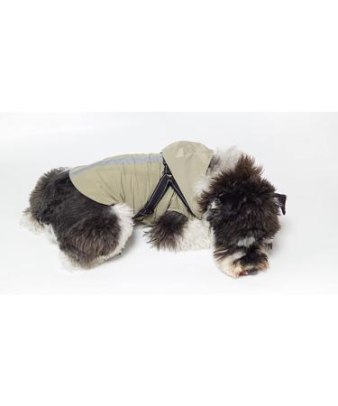 Waterproof Dogs Raincoat with Dishes - Hooded Adjustable Rain Jacket for Small Medium Large Dogs (S Gray) - Reflective & Durable Poncho - Buy Online on GoSupps.com