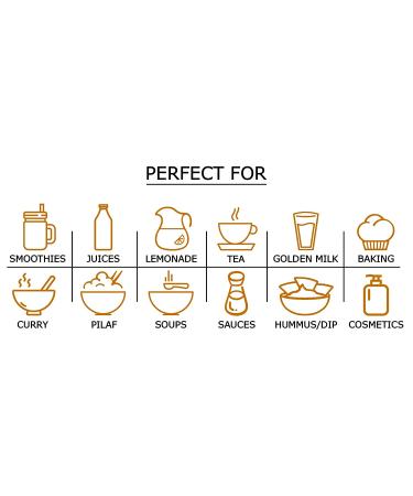 Organic Turmeric Powder 2 Pounds - Non-GMO, Finely Ground, Pure, Kosher, Vegan - Rich in Curcumin - Great for Asian & Middle East Dishes - Fragrant Spice - Bulk Pack of 1 - Buy Online on GoSupps.com