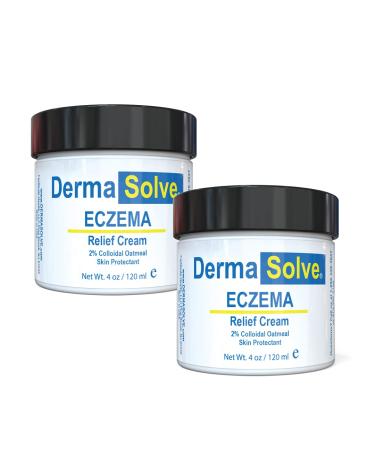 Eczema Relief Lotion Cream | Full Body Eczema Flare Control Therapy Balm That Protects, Moisturizes, and Repairs Skin by DermaSolve - Kids, Babies & Adults - Steroid Free (4 Fl Oz, 2) 4 Fl Oz (Pack of 2) 2.0