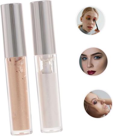 FOMIYES 2pcs Liquid Eyeshadow Makeup Highlighter Glow Eye Makeup Sparkly Eyeshadow Glitter Miss The Face - Buy Online on GoSupps.com