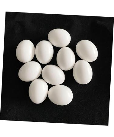 Yardwe 12pcs Fake Eggs Minieggs Household Egg Props Mini Egg Graffiti Plastic Eggs Fake Bird Eggs Parrot 1.6x1.2cm White - Buy Online on GoSupps.com