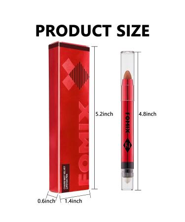 Velvet Matte 2 in 1 Lipstick Stick with Brush - Long Lasting & Waterproof Korean Lip Makeup Pen - Gift for Women - Shade 06 - Buy Online on GoSupps.com