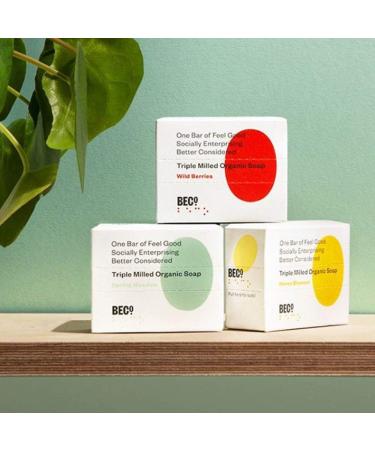 BECO. Spring Berries Triple Milled Organic Bar Soap Vegan 100% Hypoallergenic - Buy Online on GoSupps.com