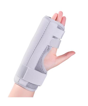 Trigger Finger Splint Finger Brace Joint Stabilizer Hand Brace with Finger Support Middle Finger Splint Pointer Finger Pinky Finger Splint Broken Finger Splint Adjustable Hand and Wrist Support (S) Small