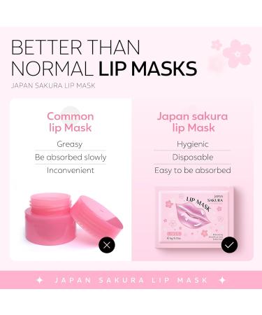 AKARY Sakura 10 Pieces Hydrating Lip Mask - Collagen Crystal Gel Pads for Moisturizing Fine Lines Reduction & Dead Skin Removal | Anti-Chapped Lip Care - Buy Online on GoSupps.com