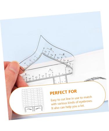 GLEAVI 10pcs Tools Stickers Convenient Eyebrow Ruler Eyebrow Shaper for Women Positioning Ruler Helmet - Buy Online on GoSupps.com