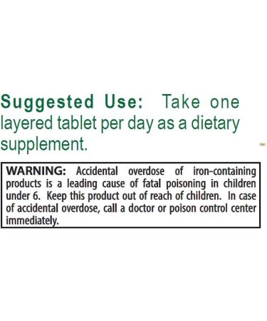 Iron with Vitamin C & E Supplements - 60 Tablets - Buy Online on GoSupps.com