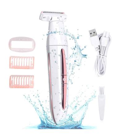 Sufuny Electric Shaver for Women - Rechargeable Bikini Razors for Women, Portable Wet and Dry Ladies Bikini Trimmer Body Groomer Painless Hair Removal for Face, Arms, Legs and Underarms