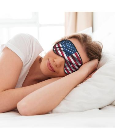American Flag Eye Mask | Soft Adjustable Sleep Mask for Men & Women | Comfortable Nighttime Eye Covers - Buy Online on GoSupps.com