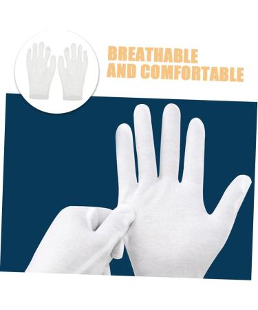 VINTORKY 12 Pairs Moisturizing Gloves Work Gloves Working Gloves Moisturizing Overnight Gloves Cotton White - Buy Online on GoSupps.com