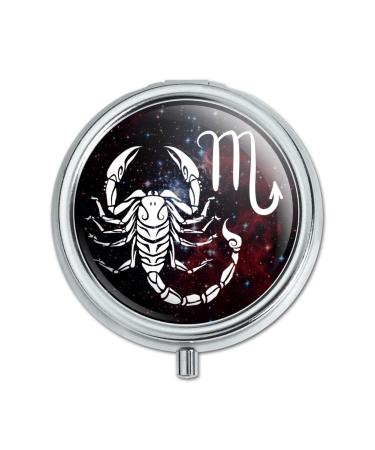 Scorpio Scorpion Zodiac Sign Horoscope in Space Pill Case Trinket Gift Box