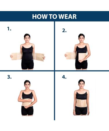 Buy Wonder Care Abdominal Binder for Men & Women | Postpartum & Post-Operative Support Belt | 2XL Hernia Wrap (44-48) - Fast International Shipping - Buy Online on GoSupps.com