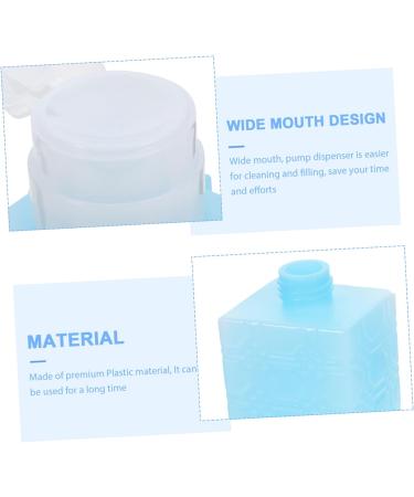FRCOLOR Specialized Mesa Para U as Acr licas Nail Polish Remover Dispenser Press Bottle Nail Oil Alcohol Pump Bottle Dispenser Makeup Remover Dispenser Square Manicure Tools 6x5x13cm Blue - Buy Online on GoSupps.com