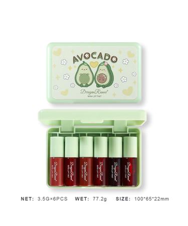 Buy 6 Colors Korean Velvet Water Lip Tint Set - Long Lasting Waterproof Lip & Cheek Tint Non-Stick Cup - International Shipping Available - Buy Online on GoSupps.com