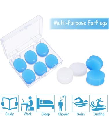 24 Pairs of Silicone Earplugs for Sleeping & Swimming | Soft Waterproof Noise Protection for Kids & Adults - Buy Online on GoSupps.com