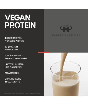 Mammut Nutrition Vegan Protein Powder - Iced Coffee Flavor - 460g | Plant-Based Protein for Energy & Recovery - Buy Online on GoSupps.com