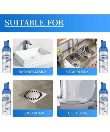 Powerful Drain Cleaner Drain Cleaner Foam Odor Eliminator Foaming Drain Cleaner Unclogs Foam Sink Cleaner Liquid Plumber Drain Cleaner Clog Remover For Kitchen Drain Sinks Tubs (3 bottles) - Buy Online on GoSupps.com