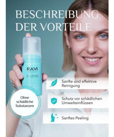 RAVI Born to Shine Tonic Foam pH Harmony Hyaluronic Regeneration Tonic Foam Hydrating Tonic Preparation for Skin Care Daily Care 100 ml - Buy Online on GoSupps.com