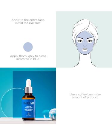 IMAGE MD Restoring Power-C Serum 1 oz. | Brighten and Nourish Skin | IMAGE Skincare - Buy Online on GoSupps.com