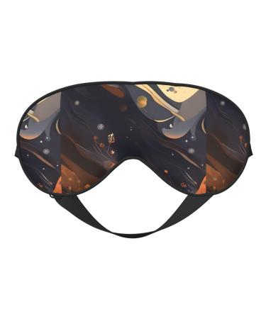 Dark Medium Unisex Elastic Adjustable Buckle Design Blackout Sleep Eye Mask for Home Travel Yoga Office Nap